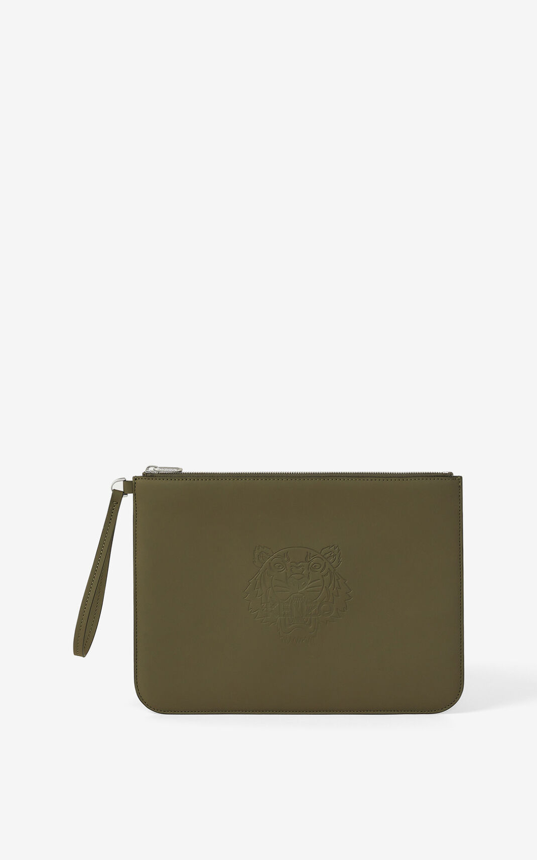 Clutch Kenzo Preppy Tiger large Hombre Verde Oliva - SKU.9350366